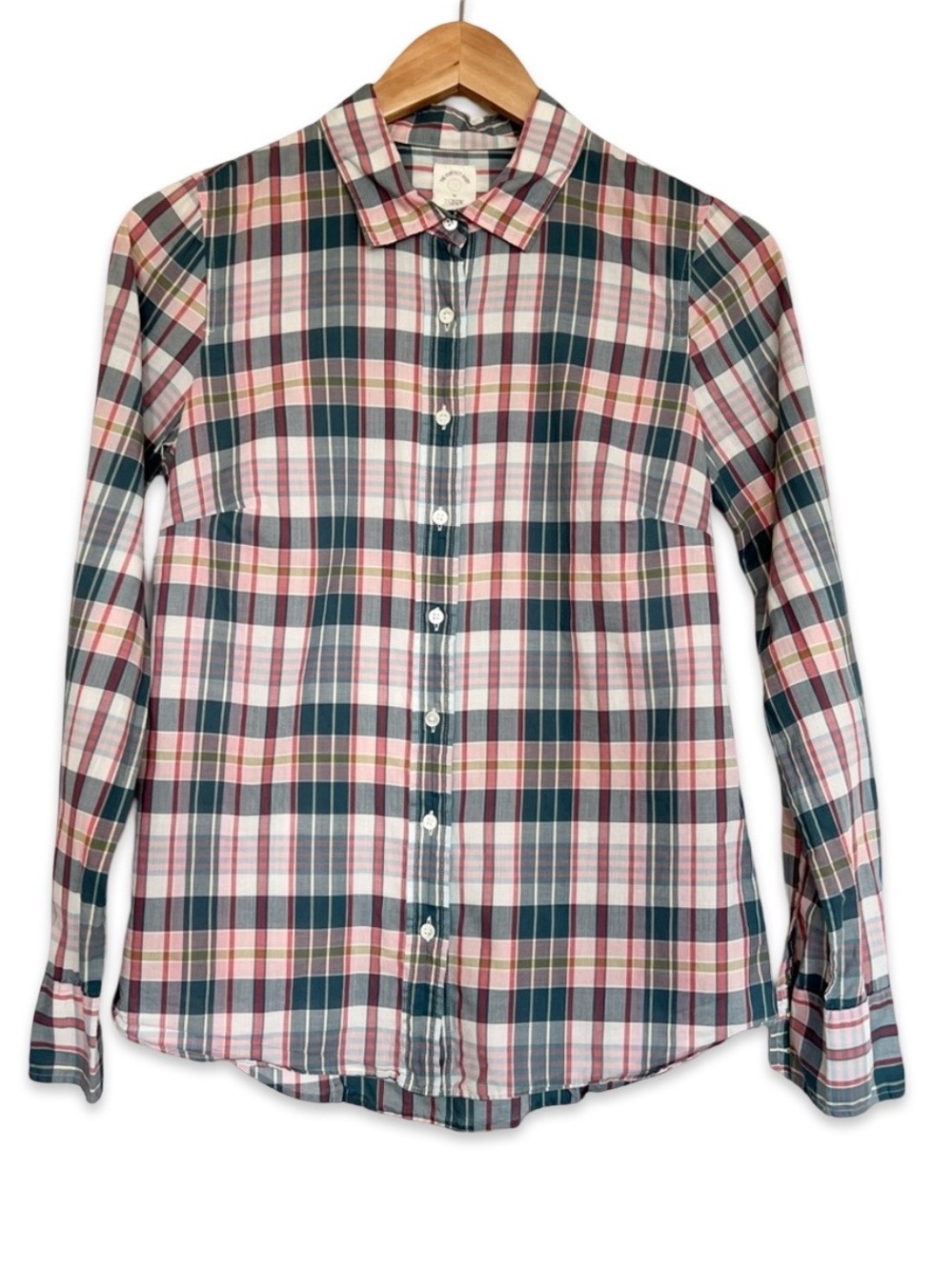 J. Crew Women’s the perfect shirt plaid button up shirt Cabincore Rustic Size 0